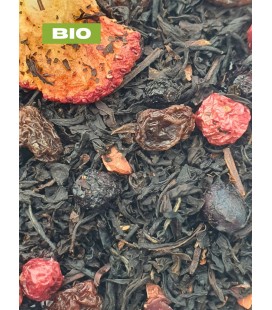 Thé noir assam BIO Balade en forêt - baies sauvages, plantes en vrac - Herboristerie & Phytothérapie