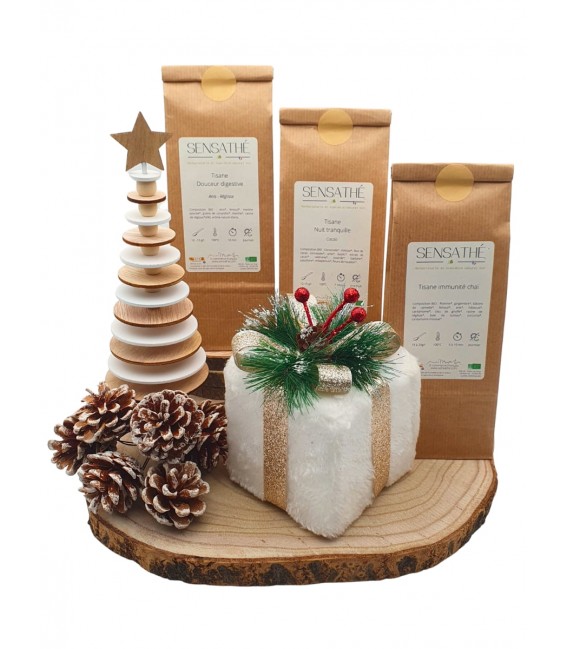 Pack de Noël "Bien-être gourmand" - Édition limitée - Emballage offert - Produits bio