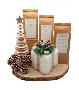 Pack de Noël "Bien-être gourmand" - Édition limitée - Emballage offert - Produits bio