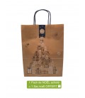 Sac de Noël recyclable pour emballage cadeau - Papier kraft