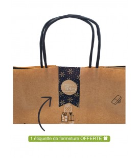 Sac de Noël recyclable pour emballage cadeau - Papier kraft