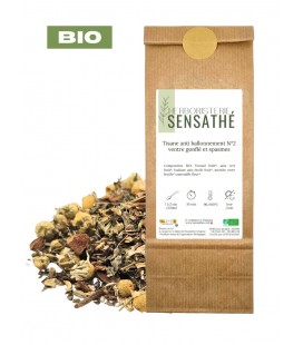 Tisane anti ballonnement N°2 BIO ventre gonflé et spasmes - Herboristerie & Phytothérapie