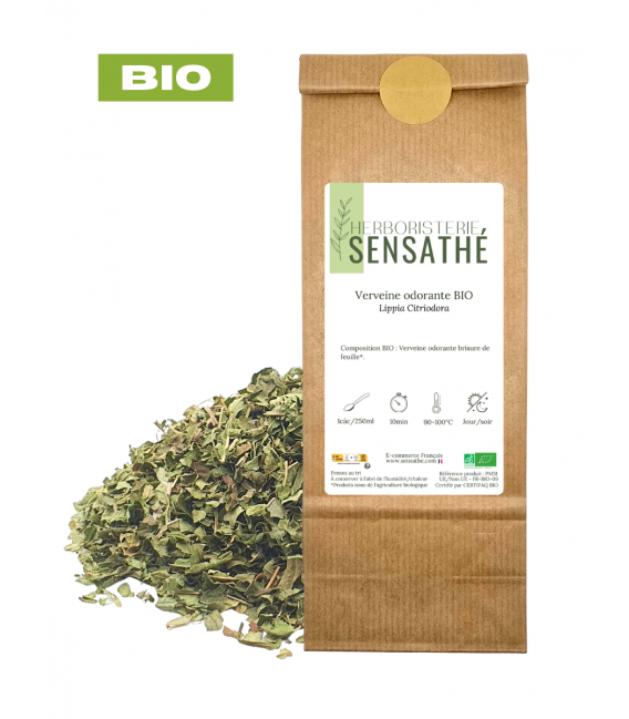 Verveine citronnelle BIO, lippia citriodora, tisane verveine - brisure de feuille, plantes en vrac - Herboristerie & Phytothérap