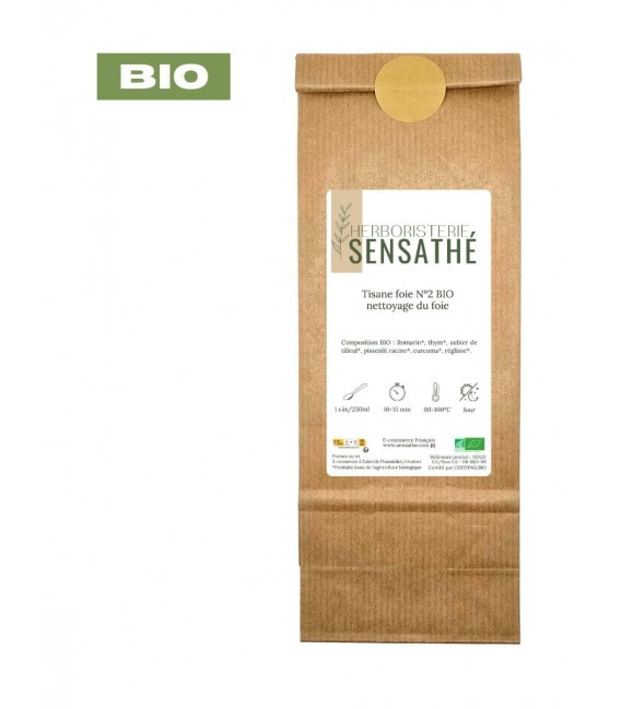 Tisane foie N°2 BIO Nettoyage foie, plantes en vrac