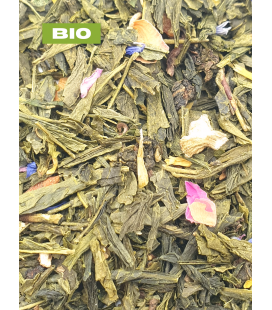 Thé vert/thé oolong - Pêche/exotique - Tisane - Produits bio