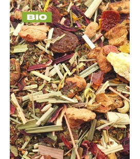 Rooibos N°2 BIO pêche/menthe, plantes en vrac - Herboristerie & Phytothérapie