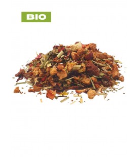 Rooibos N°2 BIO pêche/menthe, plantes en vrac - Herboristerie & Phytothérapie