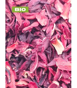 Hibiscus - Hibiscus sabdariffa - Tisane hibiscus - Fleur coupée - Produits bio