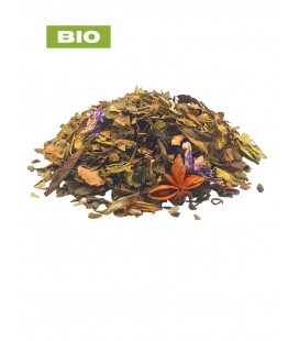 Thé blanc/thé vert lavande/anis- Tisane bio