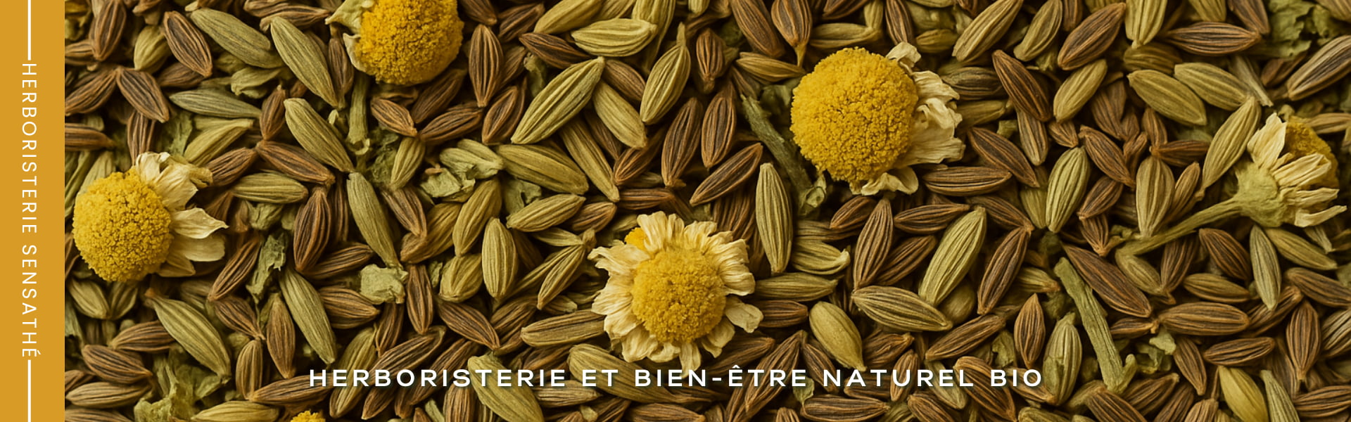 Infusion allaitement camomille et fenouil - Herboristerie Sensathé