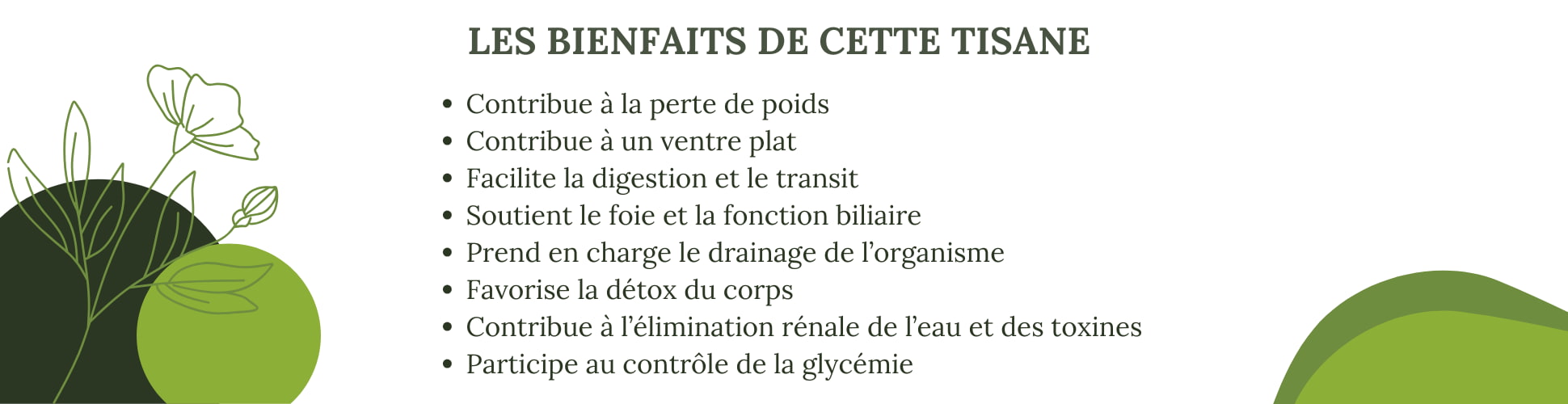 Les bienfaits de la tisane détox N°2 BIO, ventre plat - Herboristerie Sensathé
