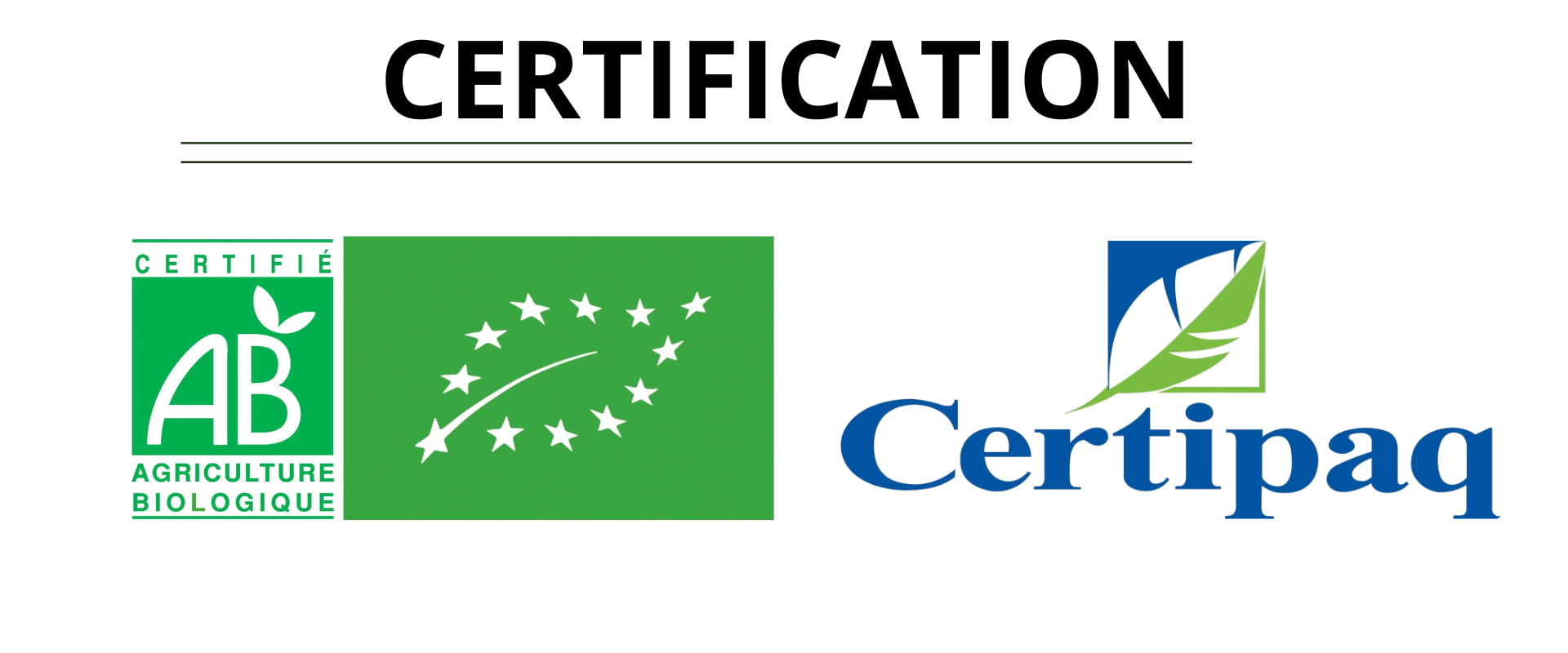 Certification biologique| Herboristerie Sensathé